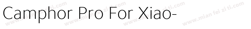 Camphor Pro For Xiao字体转换